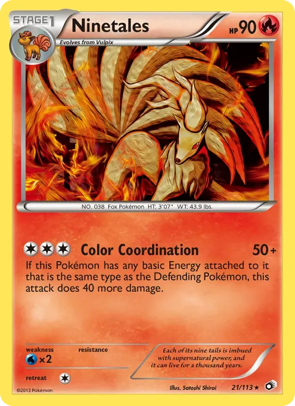Ninetales 21/113 Tesouros Lendários