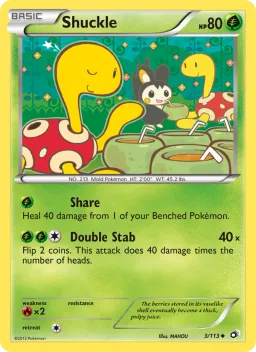 Shuckle 3 Tesouros Lendários