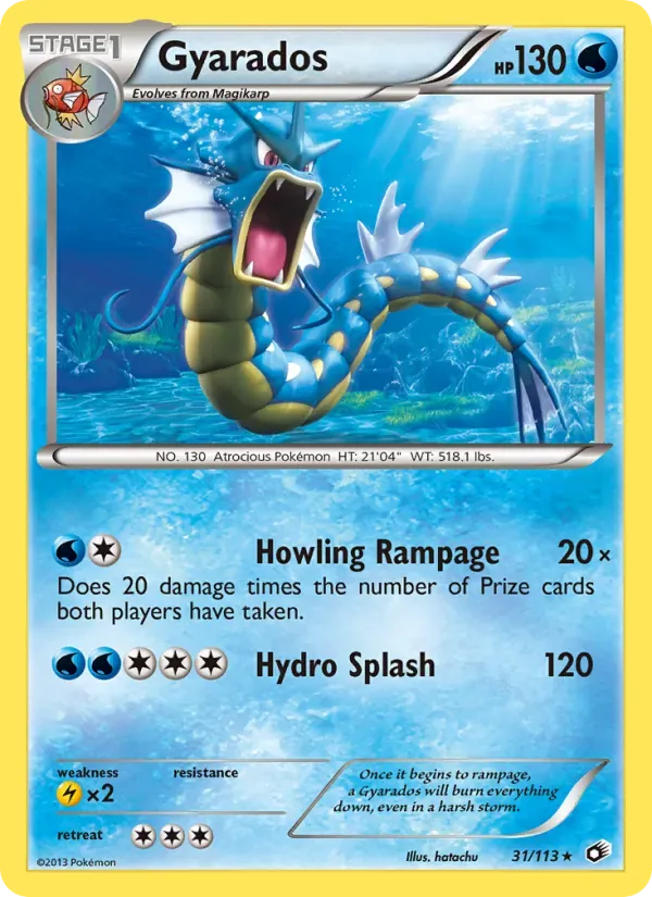 Gyarados 31/113 Tesouros Lendários