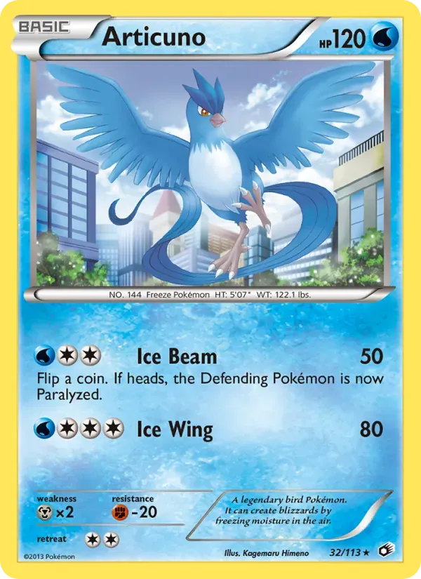 Articuno 32/113 Tesouros Lendários