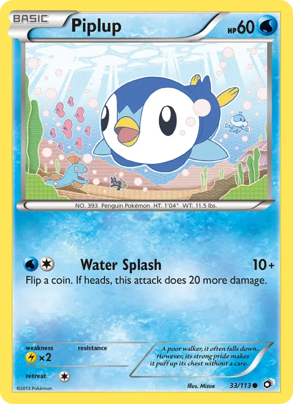 Piplup 33/113 Tesouros Lendários