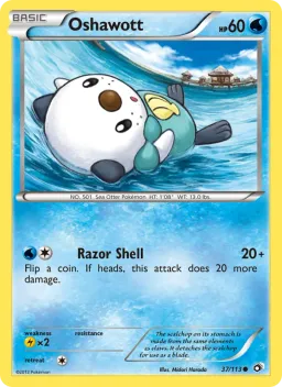 Oshawott 37 Tesouros Lendários