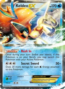 Keldeo-EX 45 Tesouros Lendários