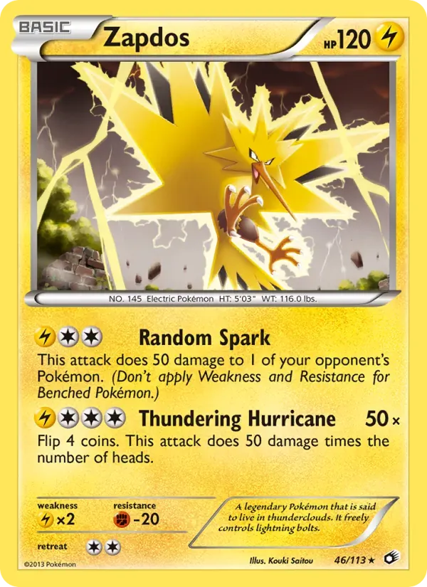 Zapdos 46/113 Tesouros Lendários