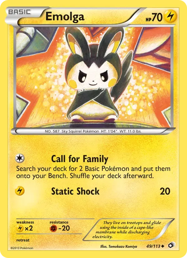 Emolga 49/113 Tesouros Lendários