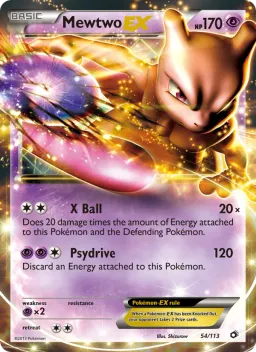 Mewtwo-EX 54 Tesouros Lendários