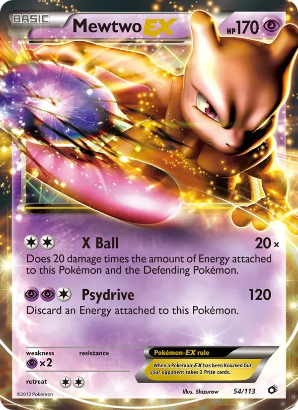 Mewtwo-EX 54/113 Tesouros Lendários