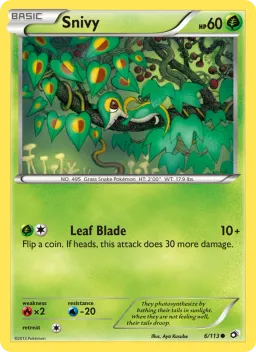 Snivy 6 Tesouros Lendários