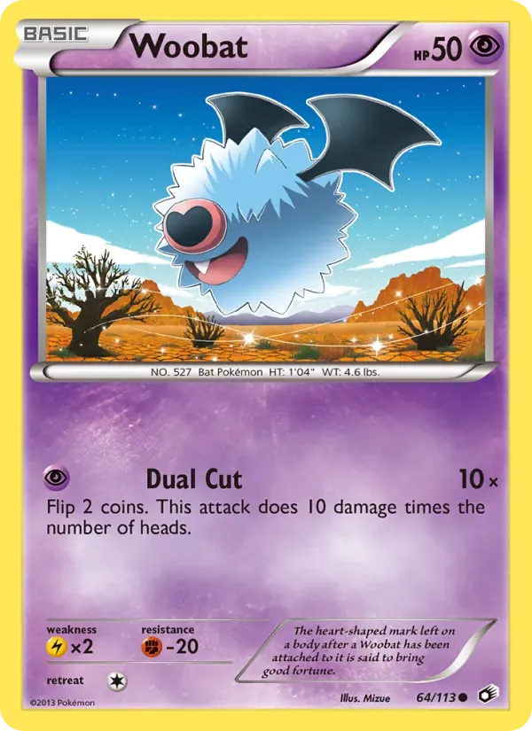 Woobat 64/113 Tesouros Lendários