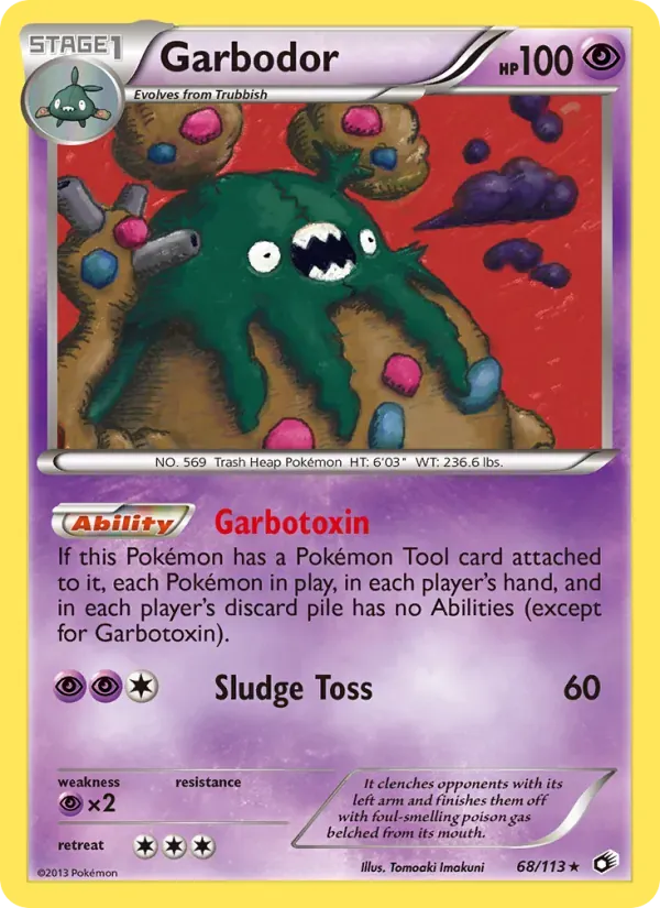 Garbodor 68/113 Tesouros Lendários