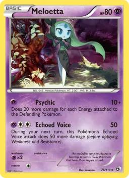 Meloetta 78 Tesouros Lendários