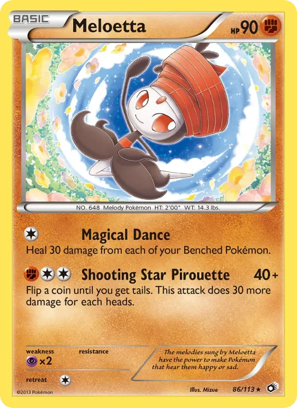 Meloetta 86/113 Tesouros Lendários