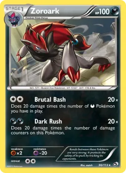 Zoroark 90 Tesouros Lendários