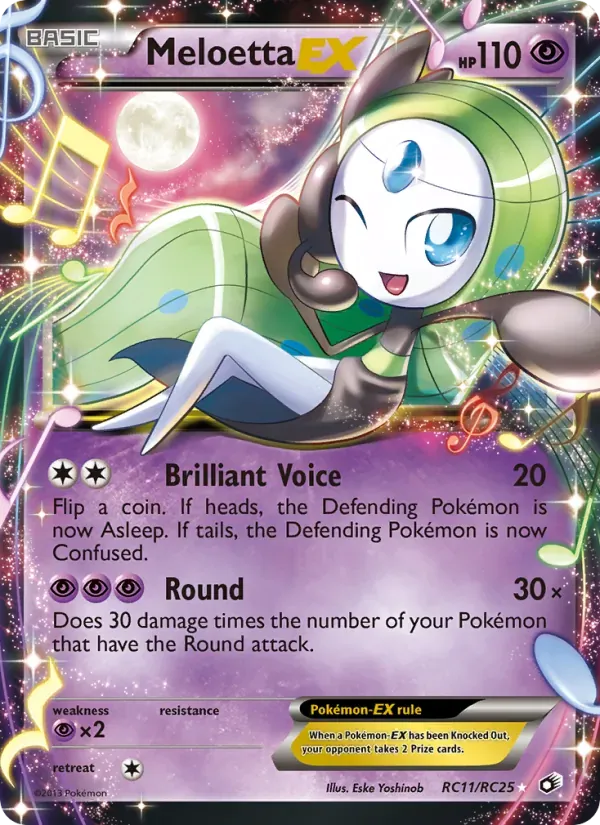 Meloetta-EX RC11/113 Tesouros Lendários