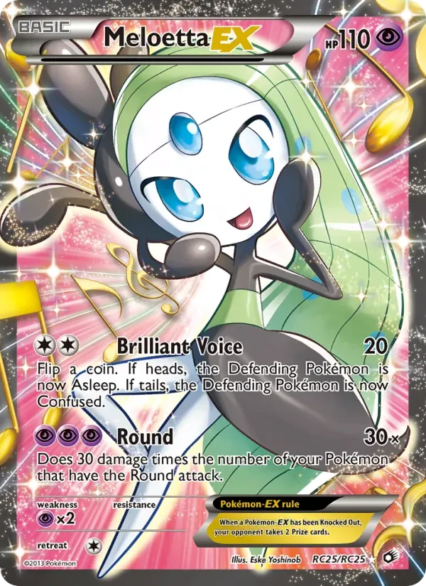 Meloetta-EX RC25/113 Tesouros Lendários
