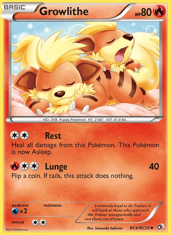 Growlithe RC4/113 Tesouros Lendários