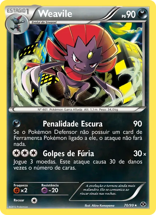 Weavile 70/99 Próximos Destinos