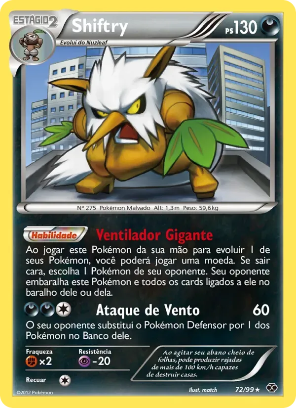 Shiftry 72/99 Próximos Destinos