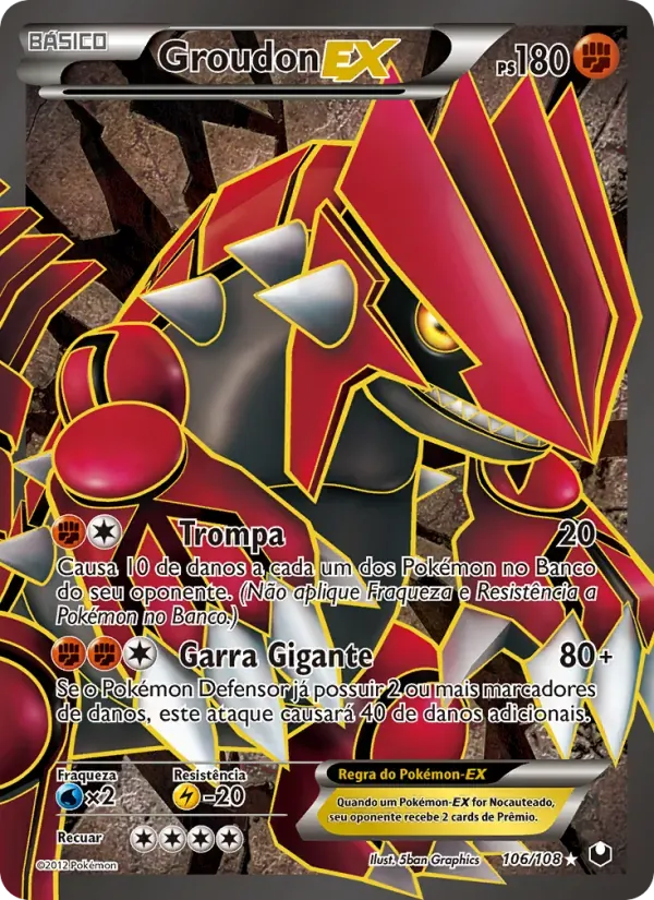 Groudon-EX 106/108 Exploradores da Escuridão
