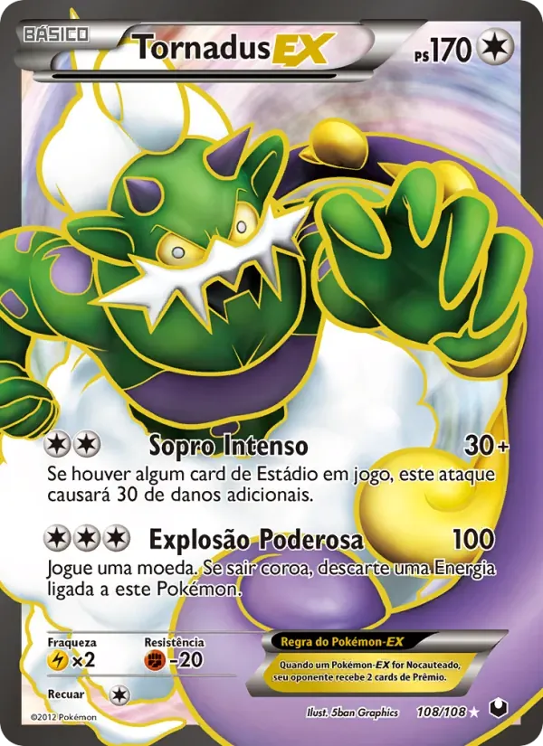 Tornadus-EX 108/108 Exploradores da Escuridão