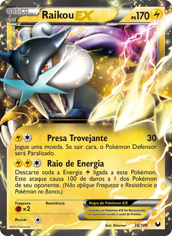 Raikou-EX 38/108 Exploradores da Escuridão