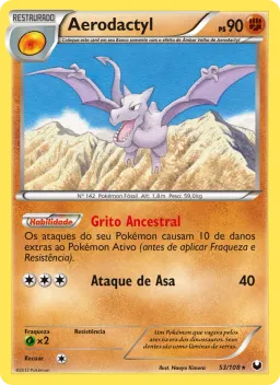 Aerodactyl 53 Exploradores da Escuridão