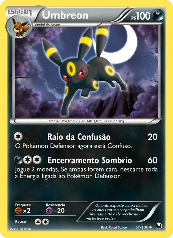 Umbreon 61/108 Exploradores da Escuridão