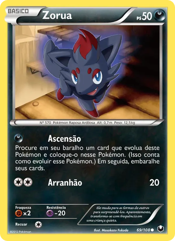 Zorua 69/108 Exploradores da Escuridão