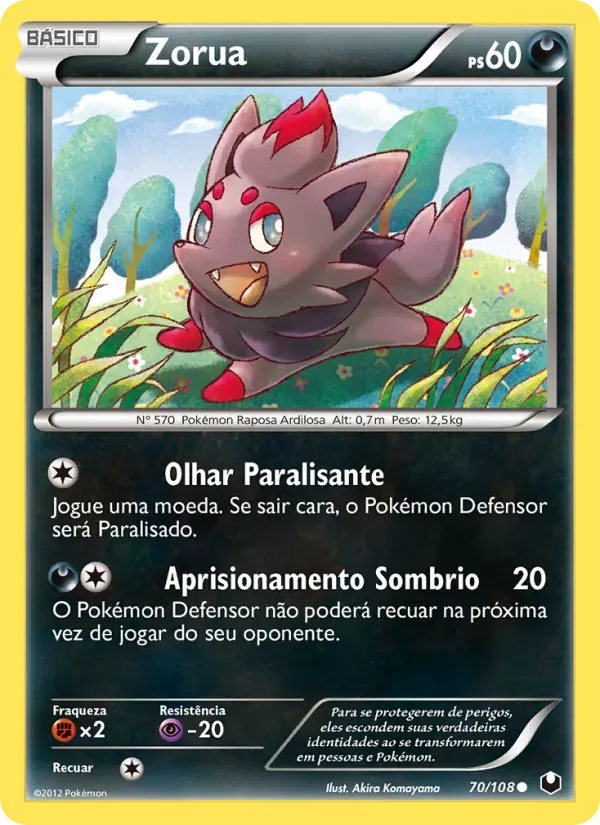 Zorua 70/108 Exploradores da Escuridão