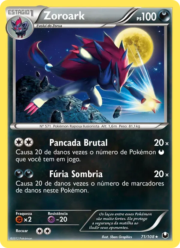 Zoroark 71/108 Exploradores da Escuridão
