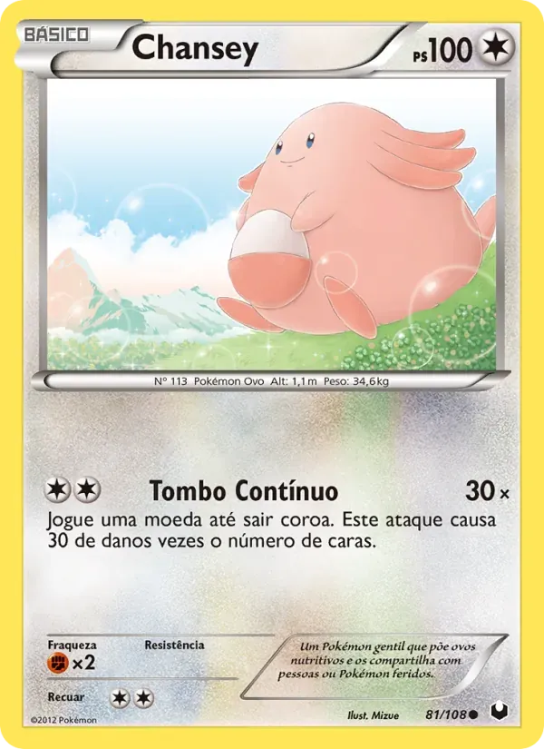 Chansey 81/108 Exploradores da Escuridão