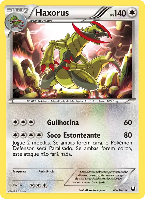 Haxorus 89/108 Exploradores da Escuridão