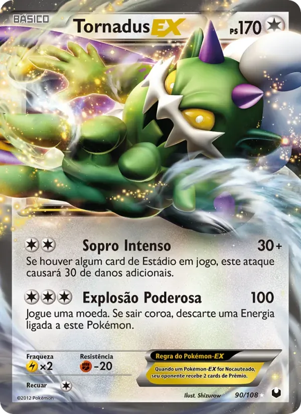 Tornadus-EX 90/108 Exploradores da Escuridão