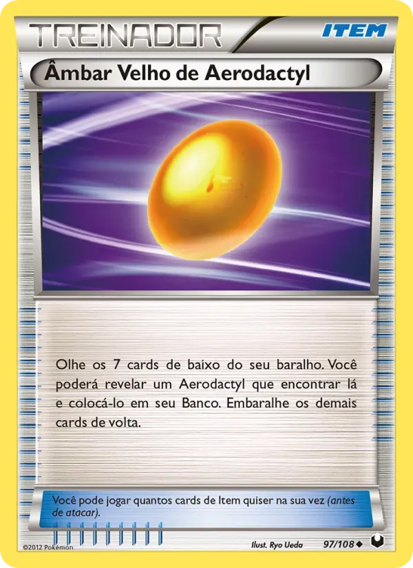 Âmbar Velho de Aerodactyl 97/108 Exploradores da Escuridão