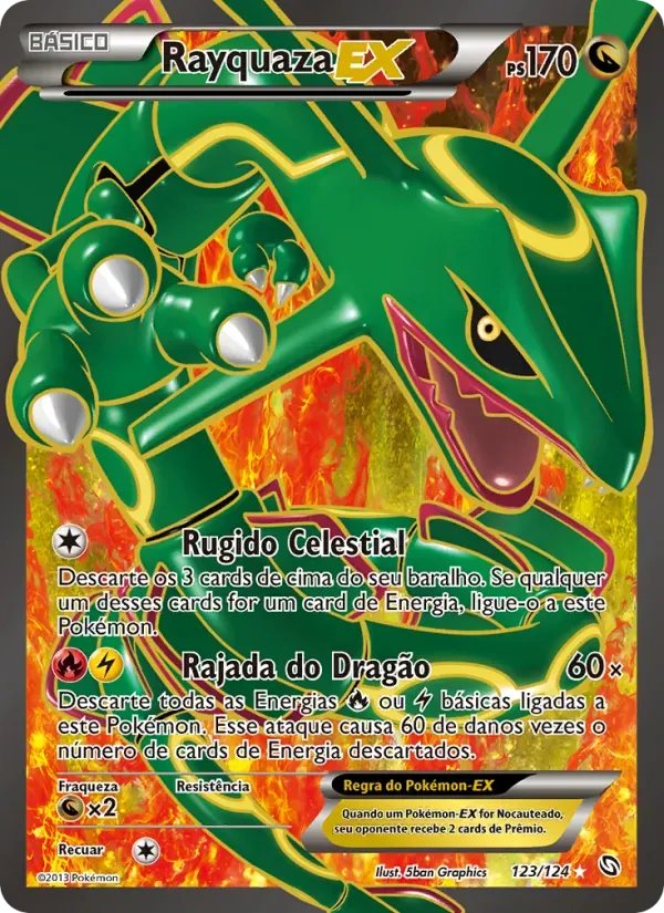 Rayquaza-EX 123/124 Dragões Enaltecidos