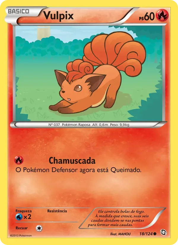 Vulpix 18/124 Dragões Enaltecidos