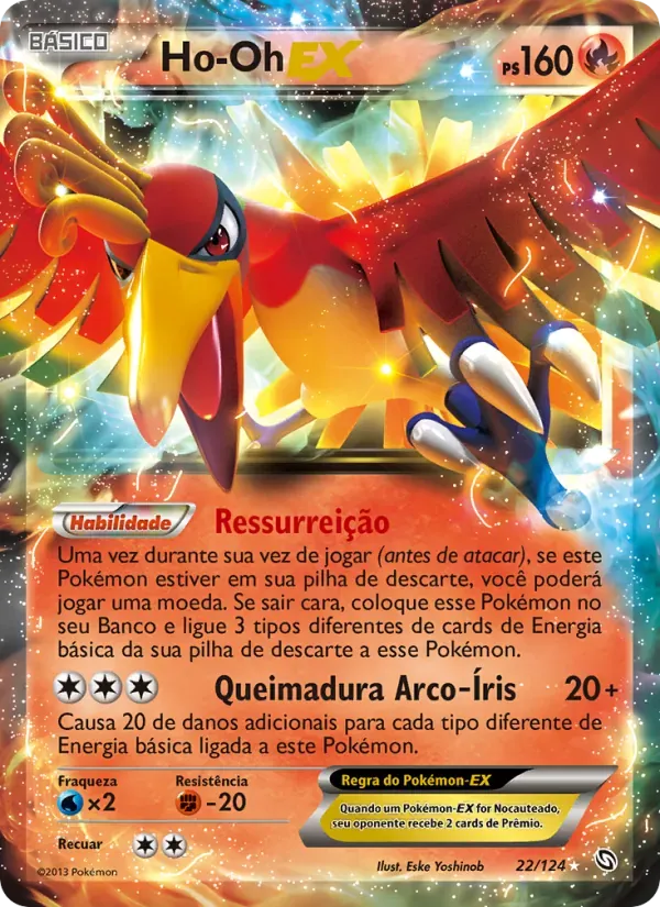 Ho-Oh-EX 22/124 Dragões Enaltecidos