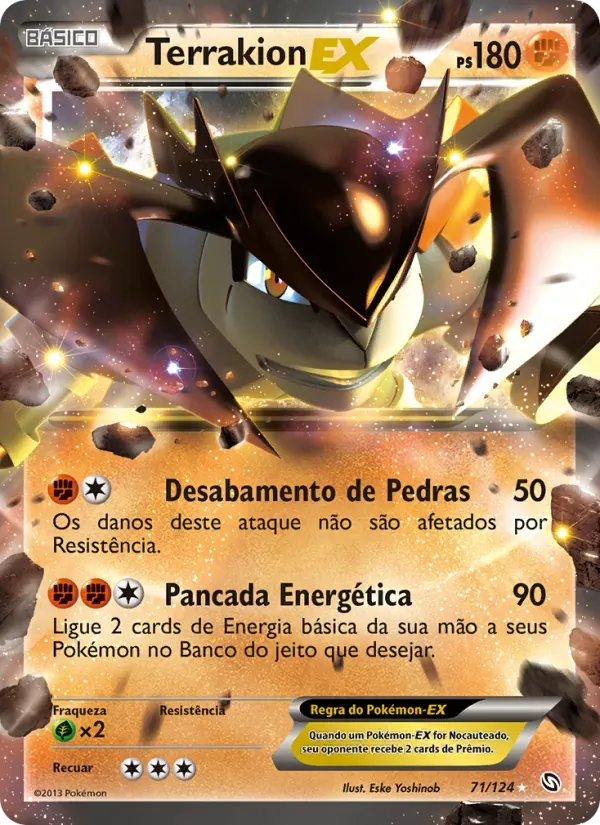 Terrakion-EX 71/124 Dragões Enaltecidos