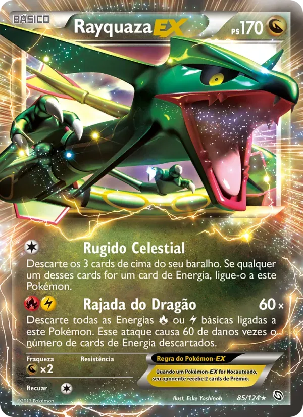 Rayquaza-EX 85/124 Dragões Enaltecidos
