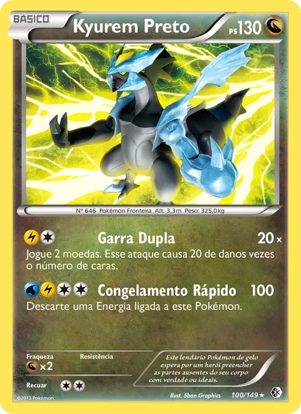 Kyurem Preto 100/149 Fronteiras Cruzadas