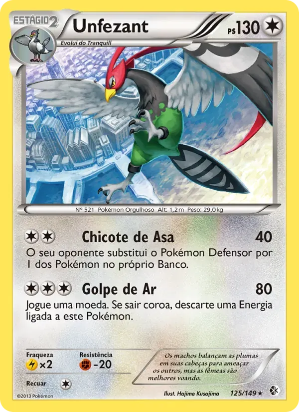 Unfezant 125/149 Fronteiras Cruzadas