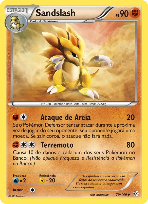 Sandslash 79/149 Fronteiras Cruzadas