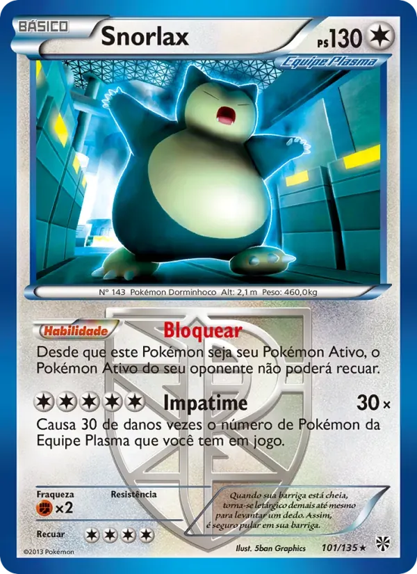 Snorlax 101/135 Tempestade de Plasma