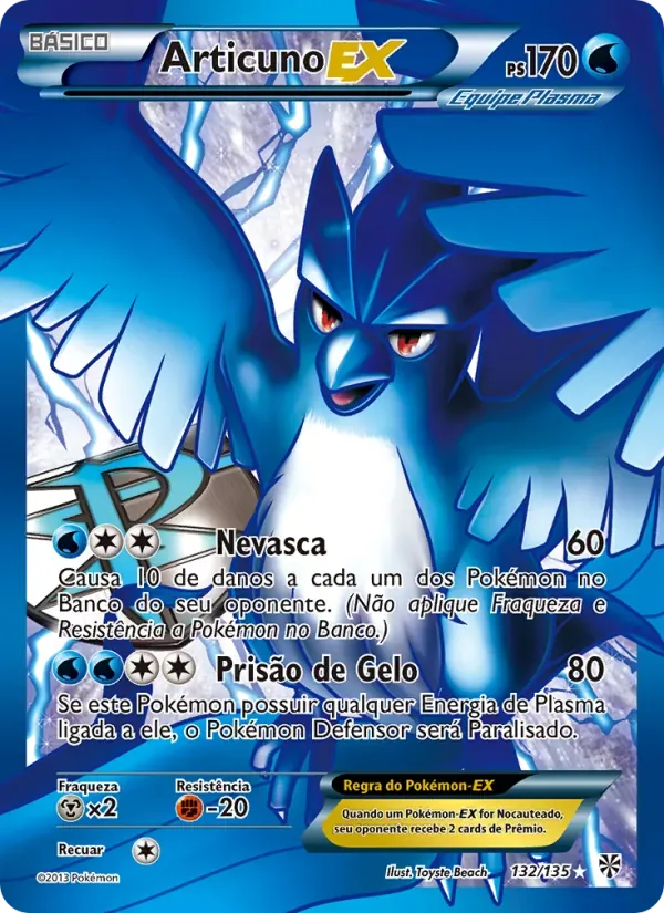 Articuno-EX 132/135 Tempestade de Plasma