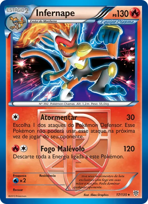 Infernape 17/135 Tempestade de Plasma