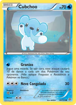Cubchoo 40 Tempestade de Plasma
