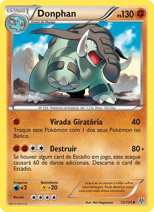 Donphan 72/135 Tempestade de Plasma
