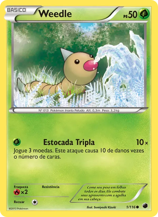 Weedle 1/116 Congelamento de Plasma