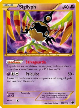 Sigilyph 118 Congelamento de Plasma