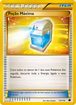 Poção Máxima 121 Congelamento de Plasma